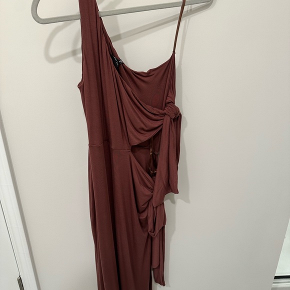 JLUXLABEL Chocolate Out Of Mind One Shoulder Dress Hot - Picture 9 of 11